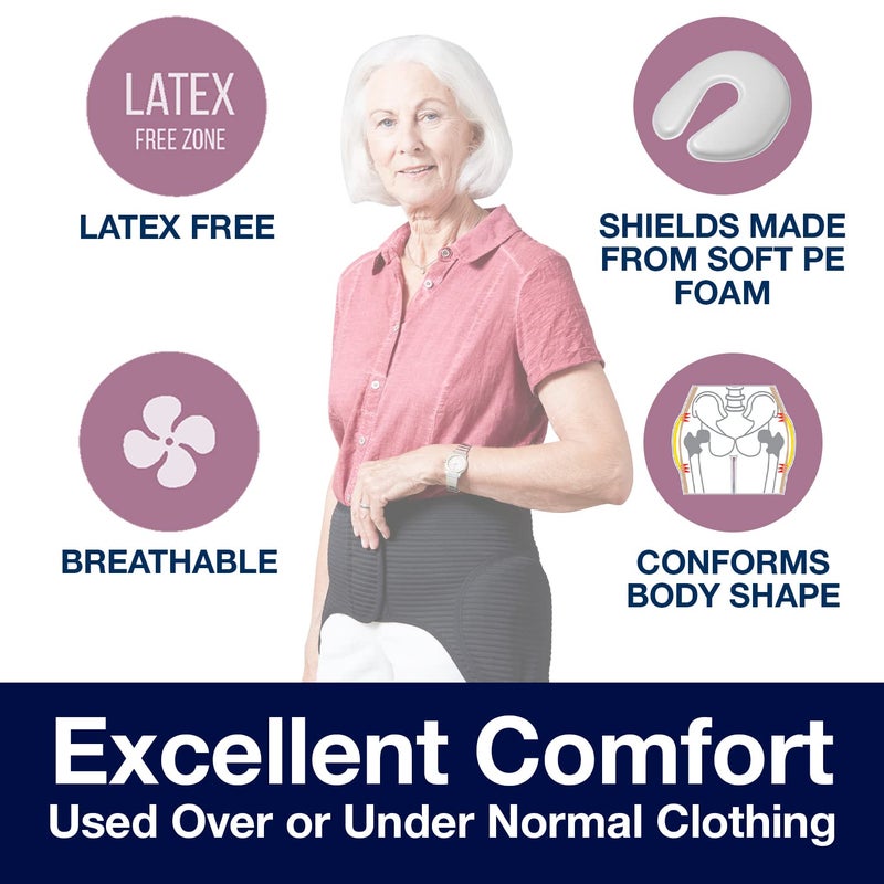 SAFEHIP Active Hip Protector Belt Fall Fracture Injury Prevention Hip Pads for Elderly Seniors, Comfortable and Breathable to Wear for Men and Women, Medium 38-42 inches by TYTEX - Image 2